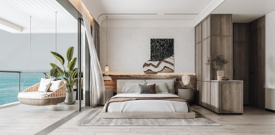 侘寂家居卧室3D模型下载